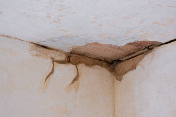 Water damage restoration process in Ellsworth, KS